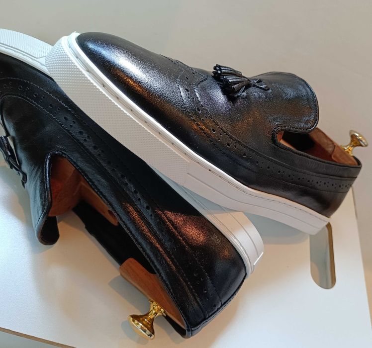 Pantofi sport casual 43 43.5 lucrati manual Lavoratione Artigianale