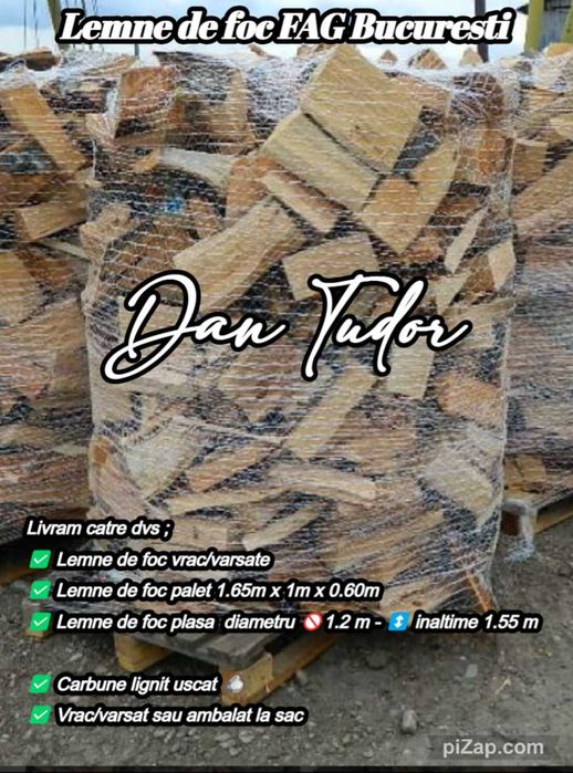 Lemne de foc fag vrac sau ambalate cu transport si descarcat gratuit