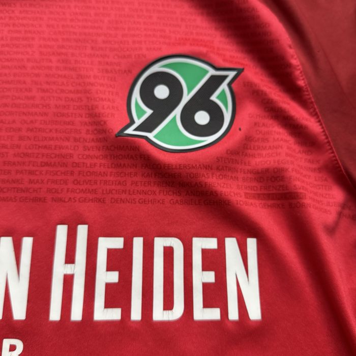 Tricou fotbal Hannover 96 2015-16 JAKO Home Jersey Red Bundesliga Football Shirt marimea M