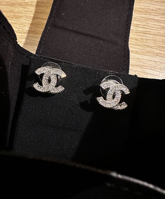 Chanel обеци “CC” позлатени