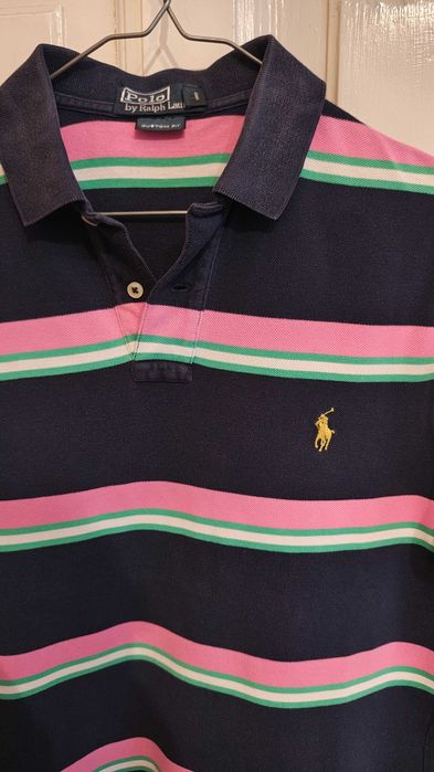 Tricou in dungi mov cu negru Polo Ralph Lauren - Marime M