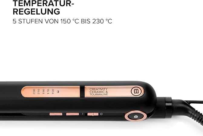 Преса за коса Bellissima Imetec Creativity B9 400, Керамично и кератиново покритие, 150°C - 230°C