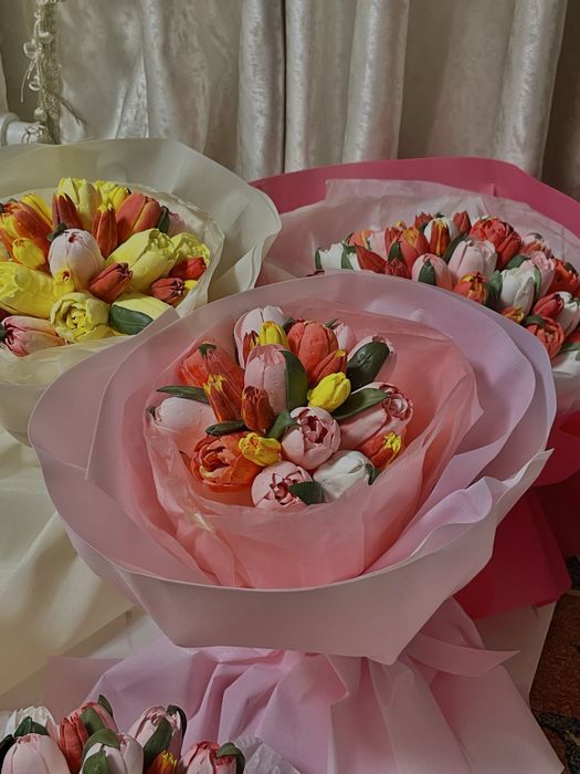 Зефирные цветы.