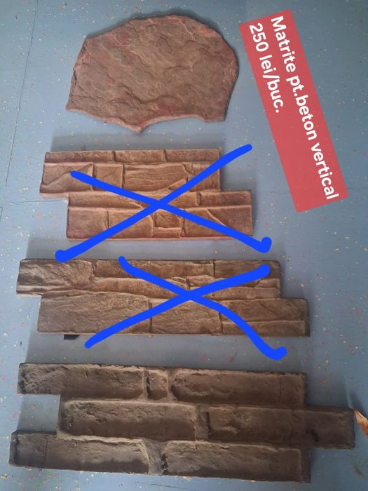 Matrițe beton amprentat