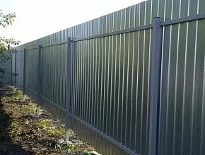 Забор Ворота из профнастила