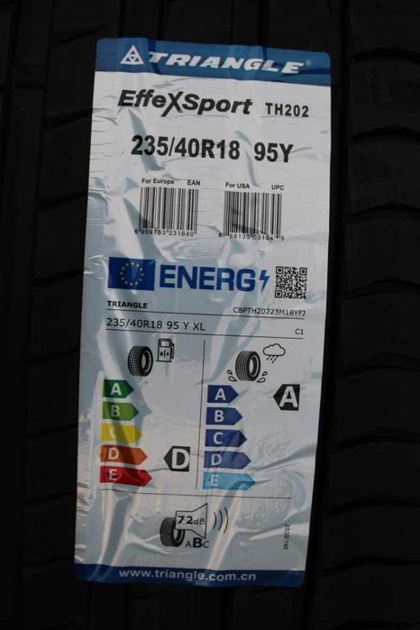 Anvelope vara noi 235/40R18, 95Y, XL, Triangle