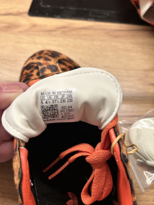 Adidas Samba leopard print