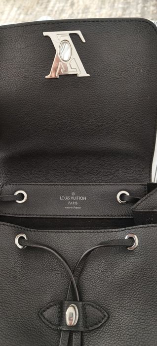 Rucsac  original Louis Vuitton negru piele