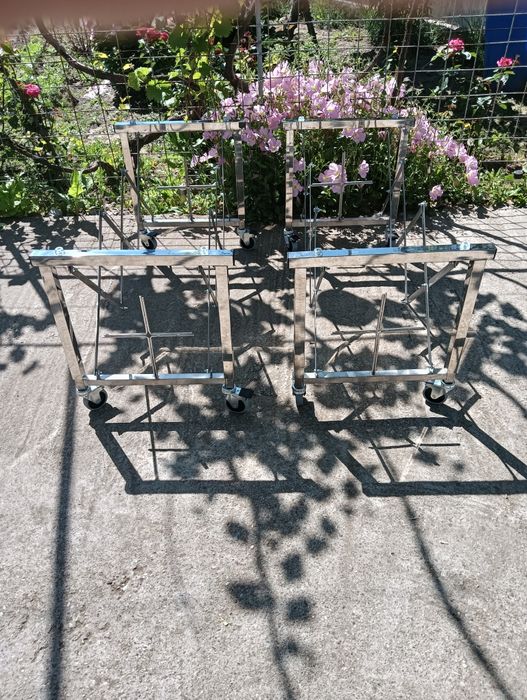 Catafalc inox.(Suport sicriu) Marcă înregistrată