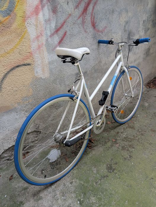 Bicicletă Pegas Clasic Alb Perlat