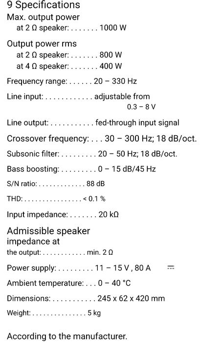 Немски автоусилвател Carpower Wanted-1/800D