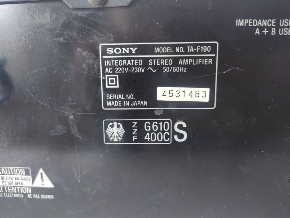 Японски усилвател SONY TA-F190