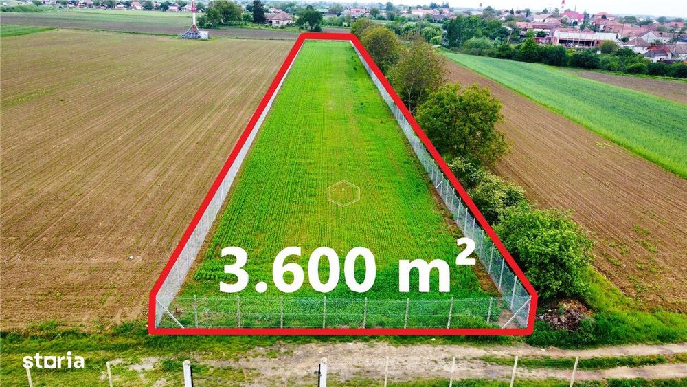 Teren 3.600 m² in Odoreu | 7 km de Satu Mare | 160 m de Principala