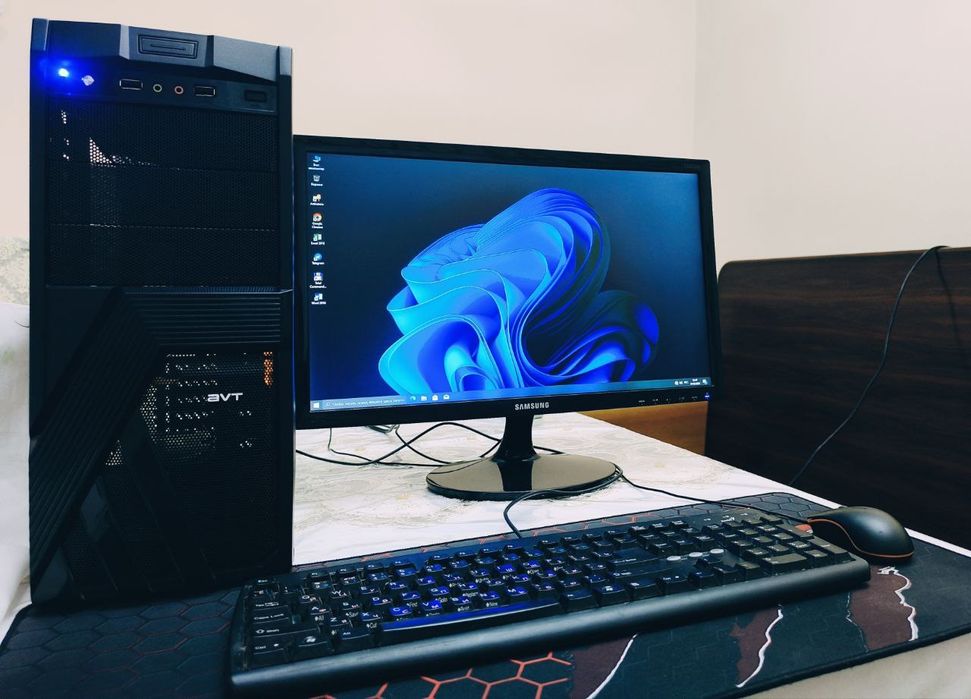 Gigabyte H110, CPU G4400, ОЗУ 8GB, SSD+HDD