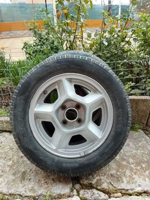 Лети джанти 14 цола(4х100)с гуми, подходящи за Опел и Рено + 2 бр гуми