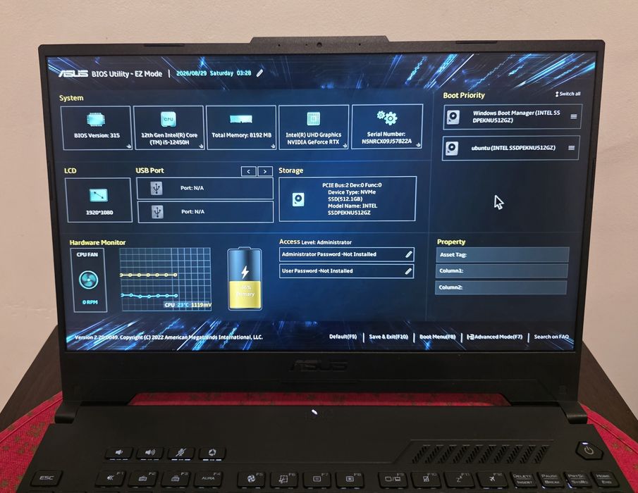 Laptop Gaming ASUS TUF Dash F15