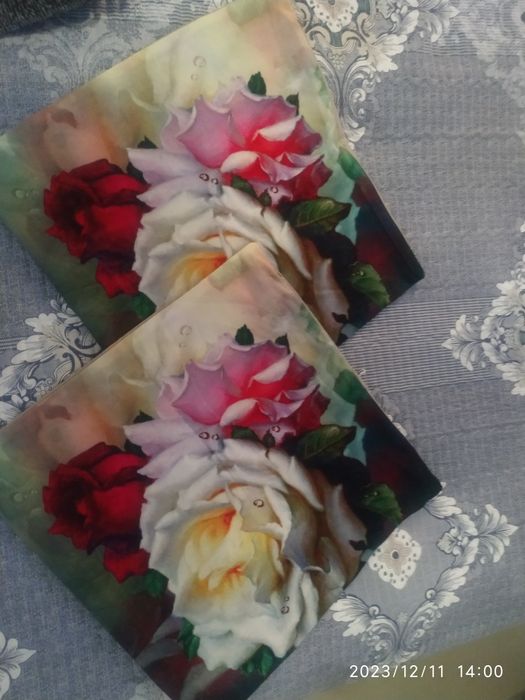 Чехлы для подушечек 3D(Райскиерозы)