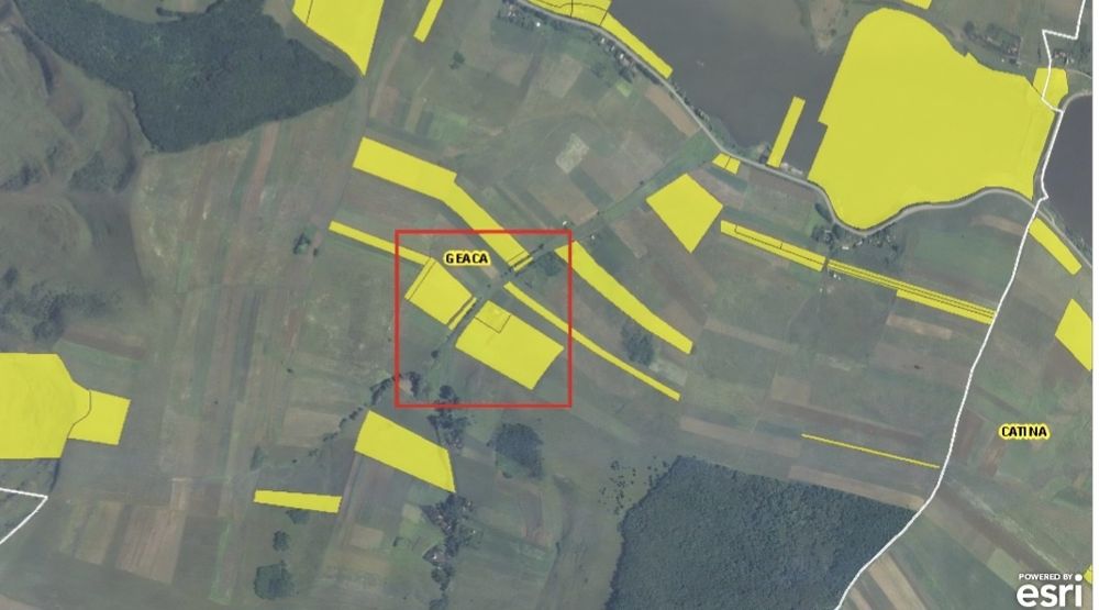 Vand teren agricol 4.3 ha compact asfalt apa curent