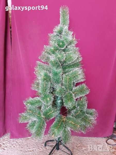 Елха заснежена 180см с Метална Стойка коледна Елха