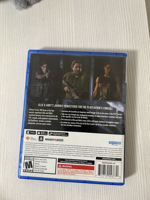 Диск PS5 The lust pf us part 2 Remastered