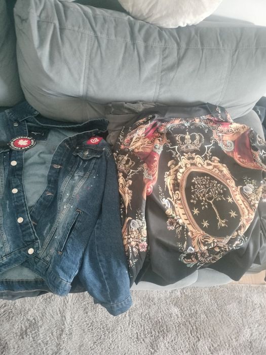 Geaca dsuared de blugi de primăvară sau seara