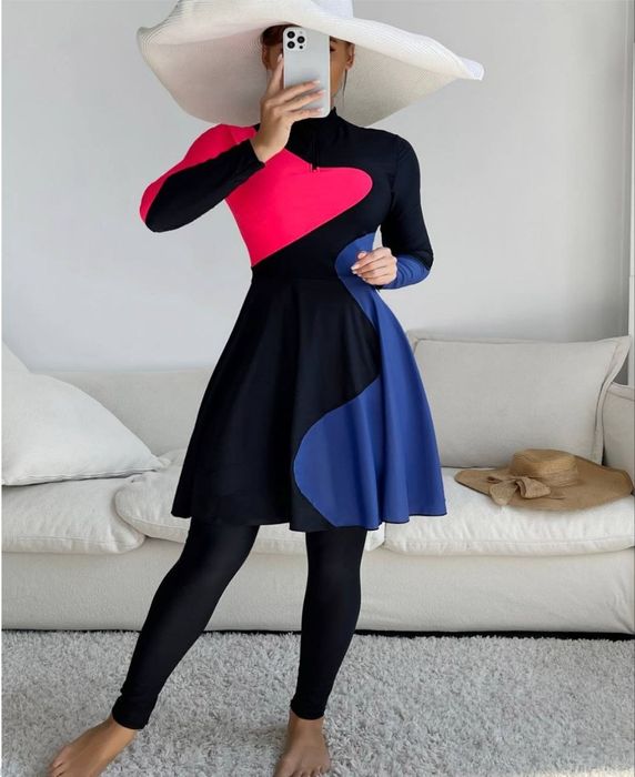 Kupalnik, burkini, hijob uchun, купальник, гидрокостюм