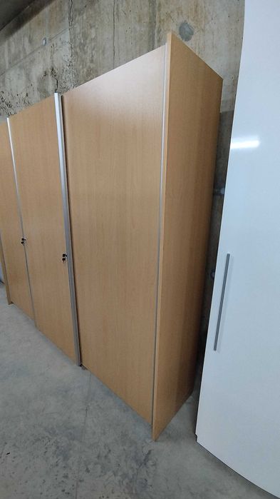 Трикрил гардероб с плъзгащи врати 240/46/200 см офис шкаф за документи