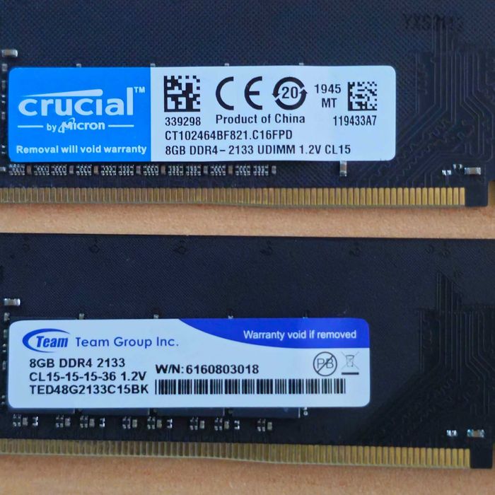 DDR4 RAM 2x8GB 2133MHz за компютър