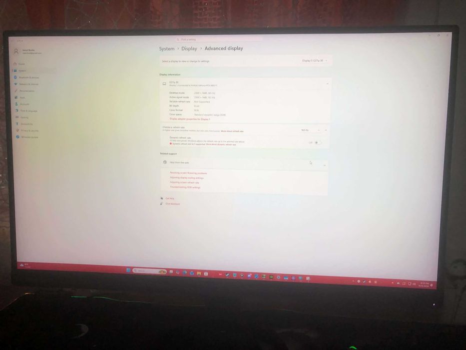 Monitor Lenovo G27q 30 27 inch 2K QHD 165Hz FreeSync Premium