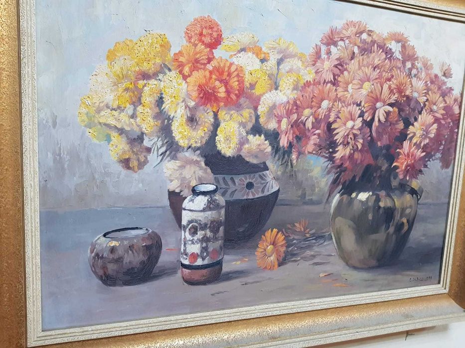 Tablou vechi,pictura in ulei!