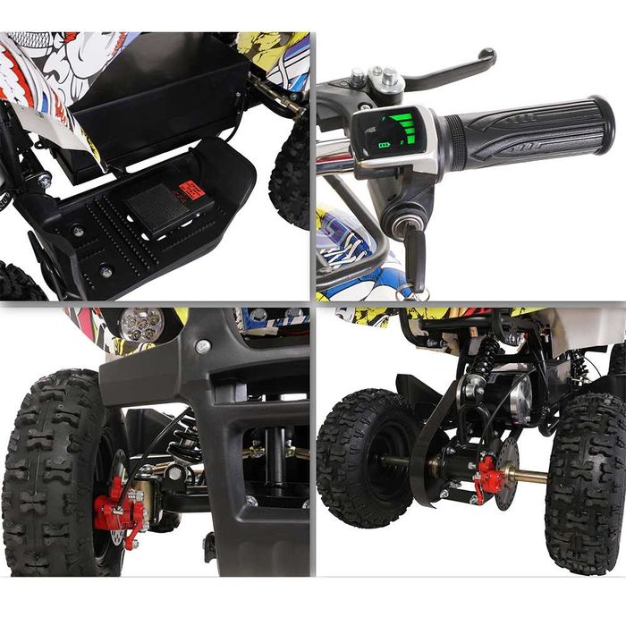 Atv electric copii Torino Graffiti 6" 1000w 36v galben