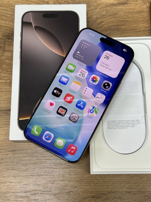  iPhone 16pro max 5G 512gb HX/A EAC desert titanium в отличном сост.