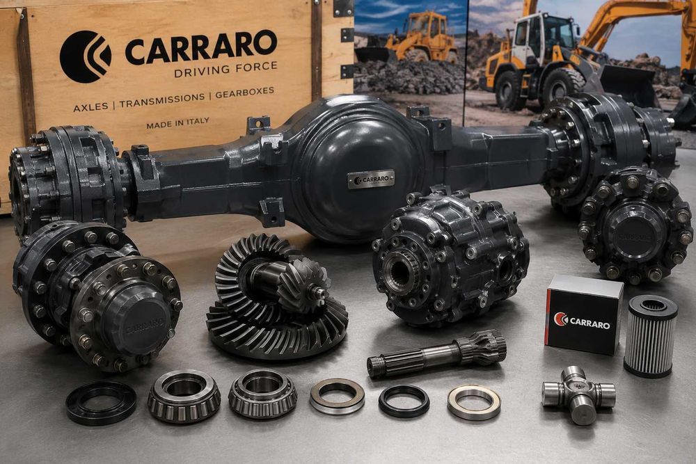 Piese axa Carraro 26.39, 26.38, 26.27 Terex, New Holland, Manitou, CASE, Volvo, Fermec, Caterpillar, Massey Ferguson, JCB, Komatsu