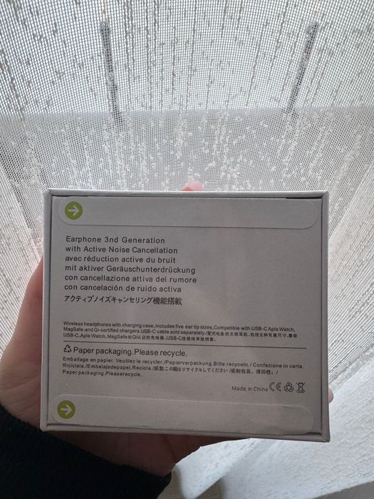 Căști wireless Bluetooth, model similar AirPods (noi, sigilate)