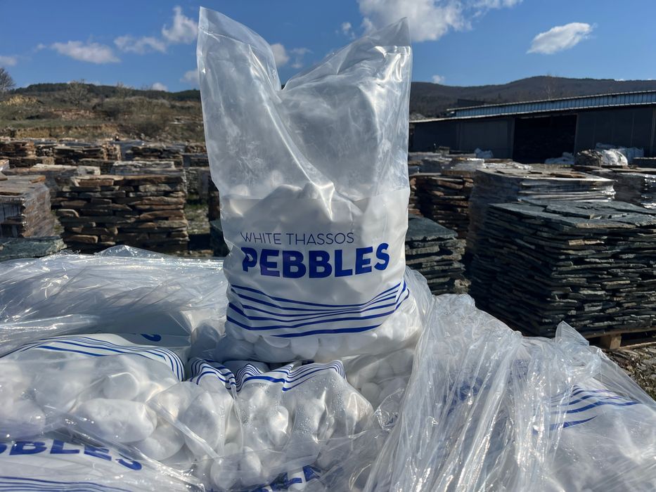 Бял декоративен камък Тасос