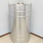 Butoi din INOX 250 L cu capac clamp si garnitura, cadou robinet din INOX NOU Garantie Livrare rapida