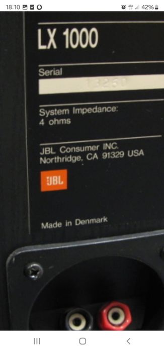 Boxe jbl lx1000mk2