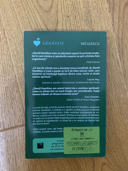 Carte : Cum poate mintea sa vindece corpul