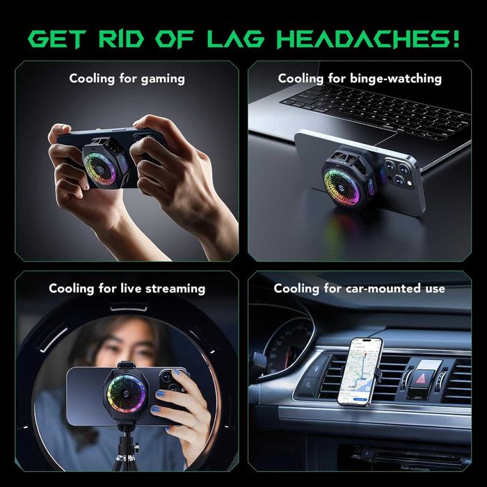 Cooler Telefon Black Shark Magnetic 5 Pro 35W RGB MagSafe Gaming