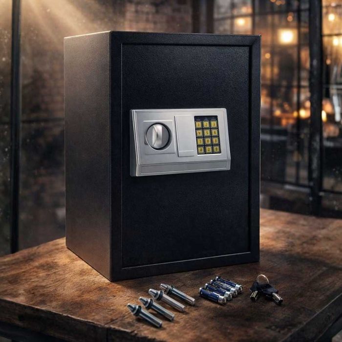 Електронен сейф 43L с аварийни ключове и монтажни болтове