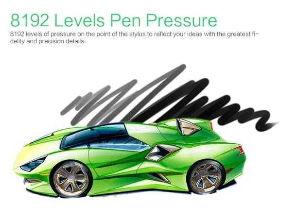 36см 10" Графичен Таблет за Рисуване 8192 Нива 233PPS 5080LPI FULL HD
