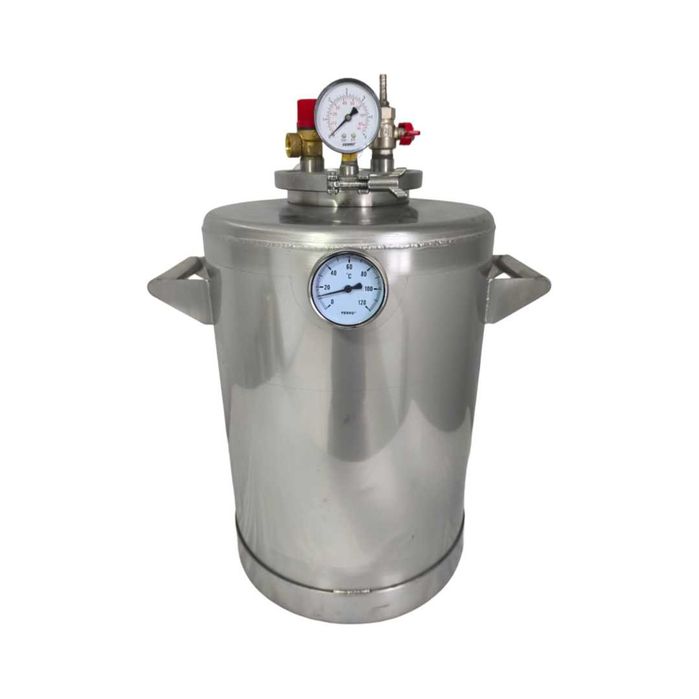 Autoclav 40L pentru fabricarea conservelor Material : Inox alimentar AISI 304 NOU Garantie 24 luni