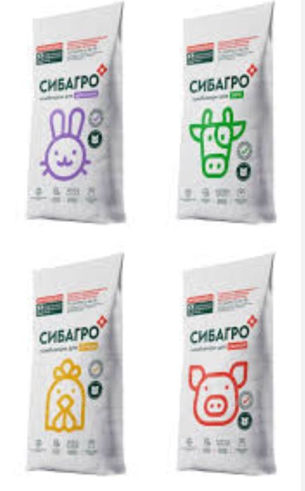 Комбикорм для телят, для коров