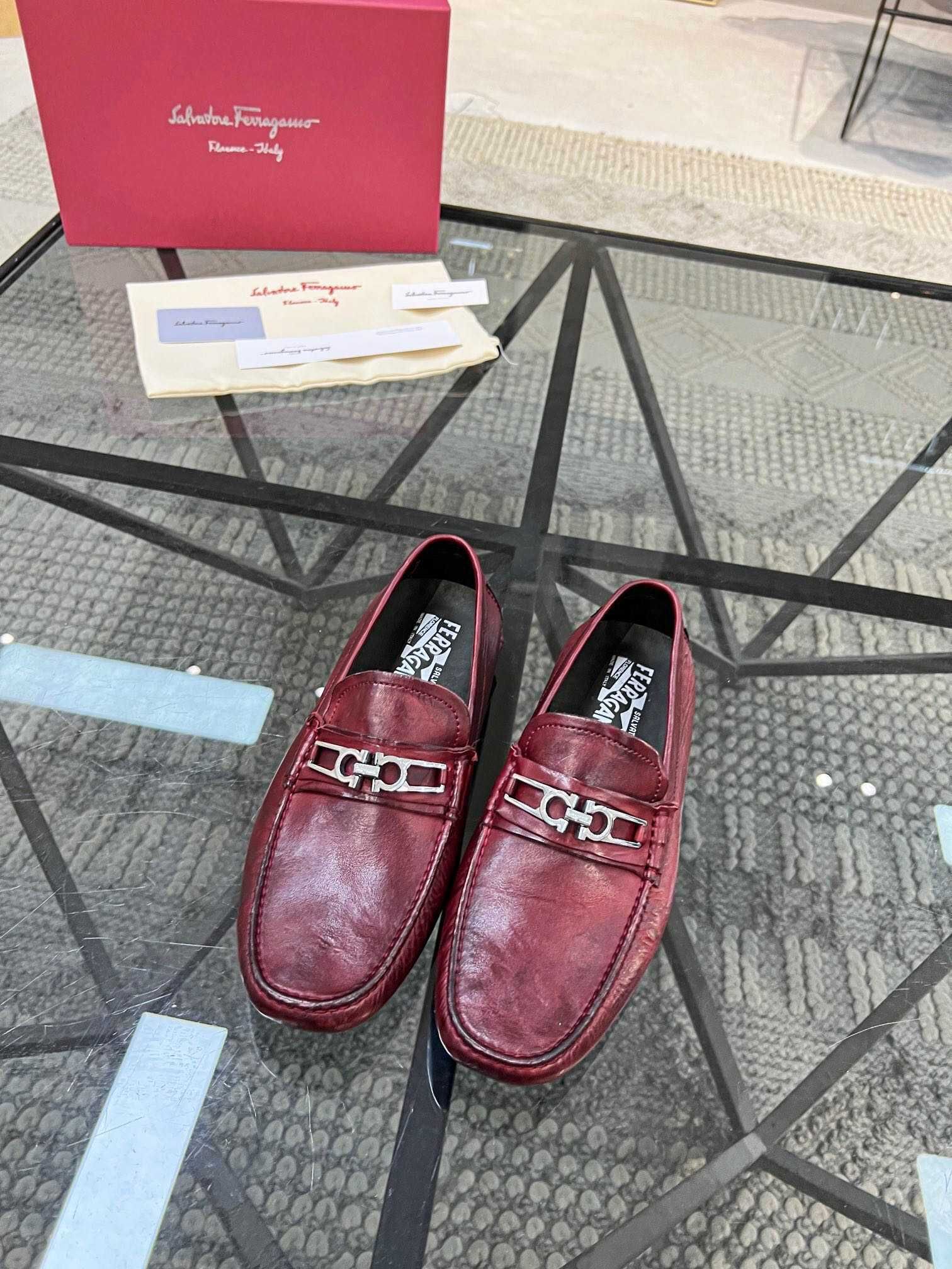 Salvatore Ferragamo Official Cow Leather Shoes Size 39 44 OLX.bg