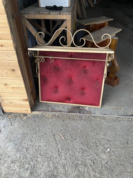 кованная вешалка +полка для обуви