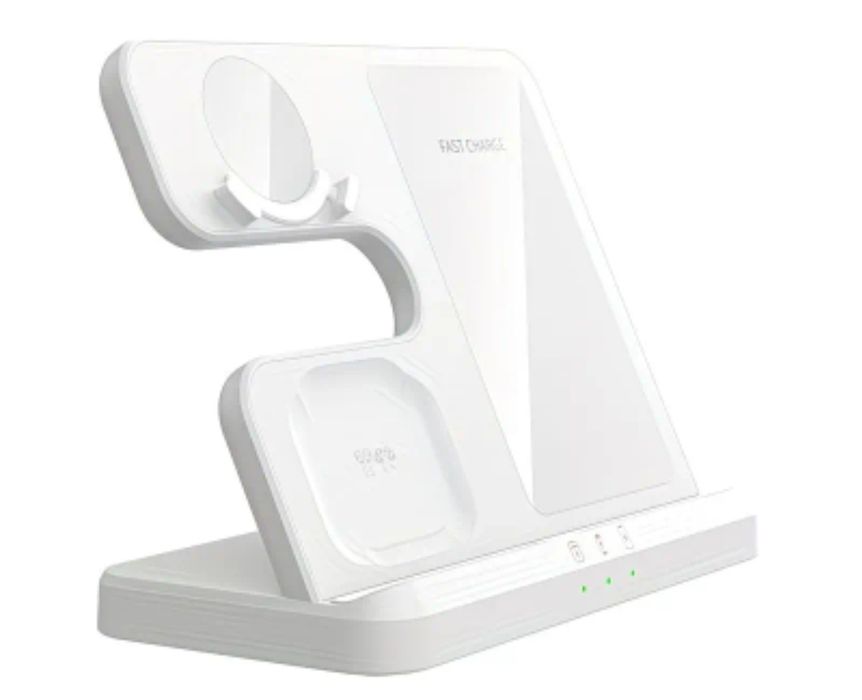 incarcator wireless 3 in 1 telefon/ceas/casti (samsung, iphone)
