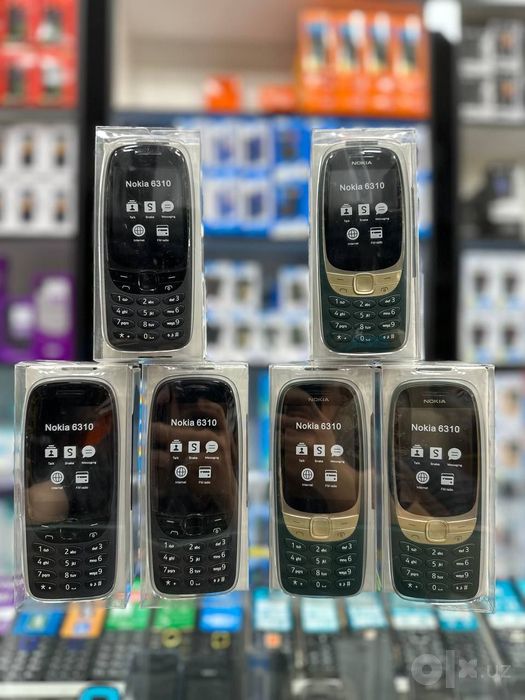 Nokia 5310,6300, 6310, 150, Knopkali liguwkali telefonla sotuvda.YENGI