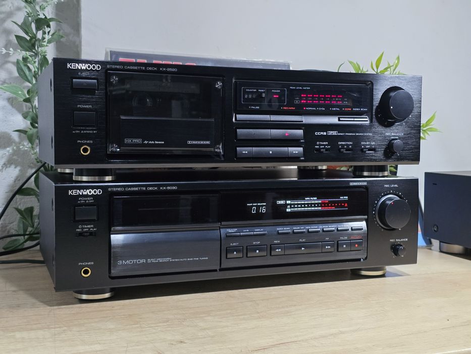 Deck KENWOOD kx-5030, 3 motoare, kx-2520, autoreverse hi-fi audio