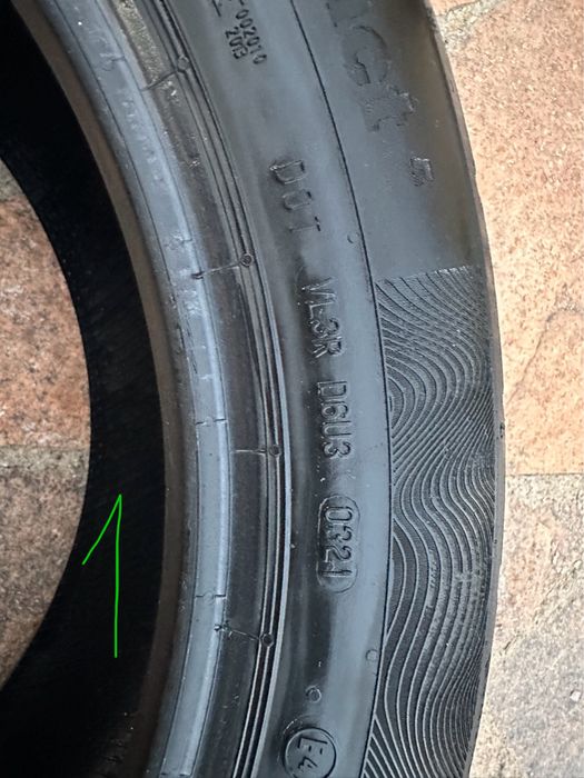 Шины 215/55/R17 Continental, б/у.