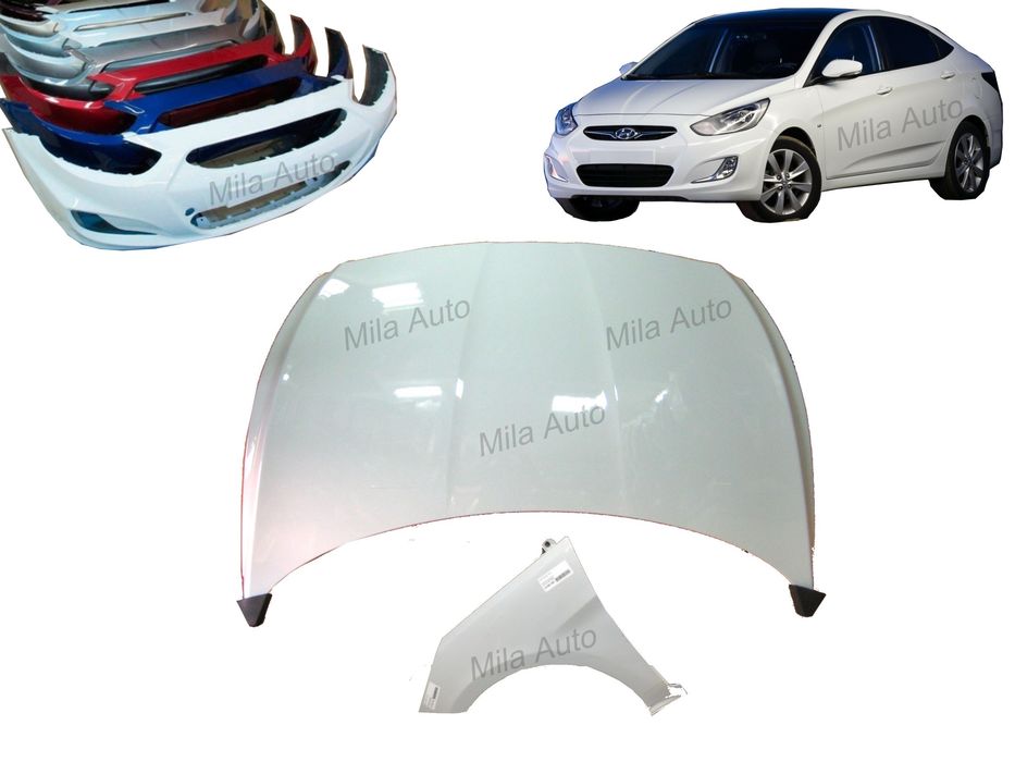 Бампер передний Хендай Солярис Акцент Hyundai Solaris Accent